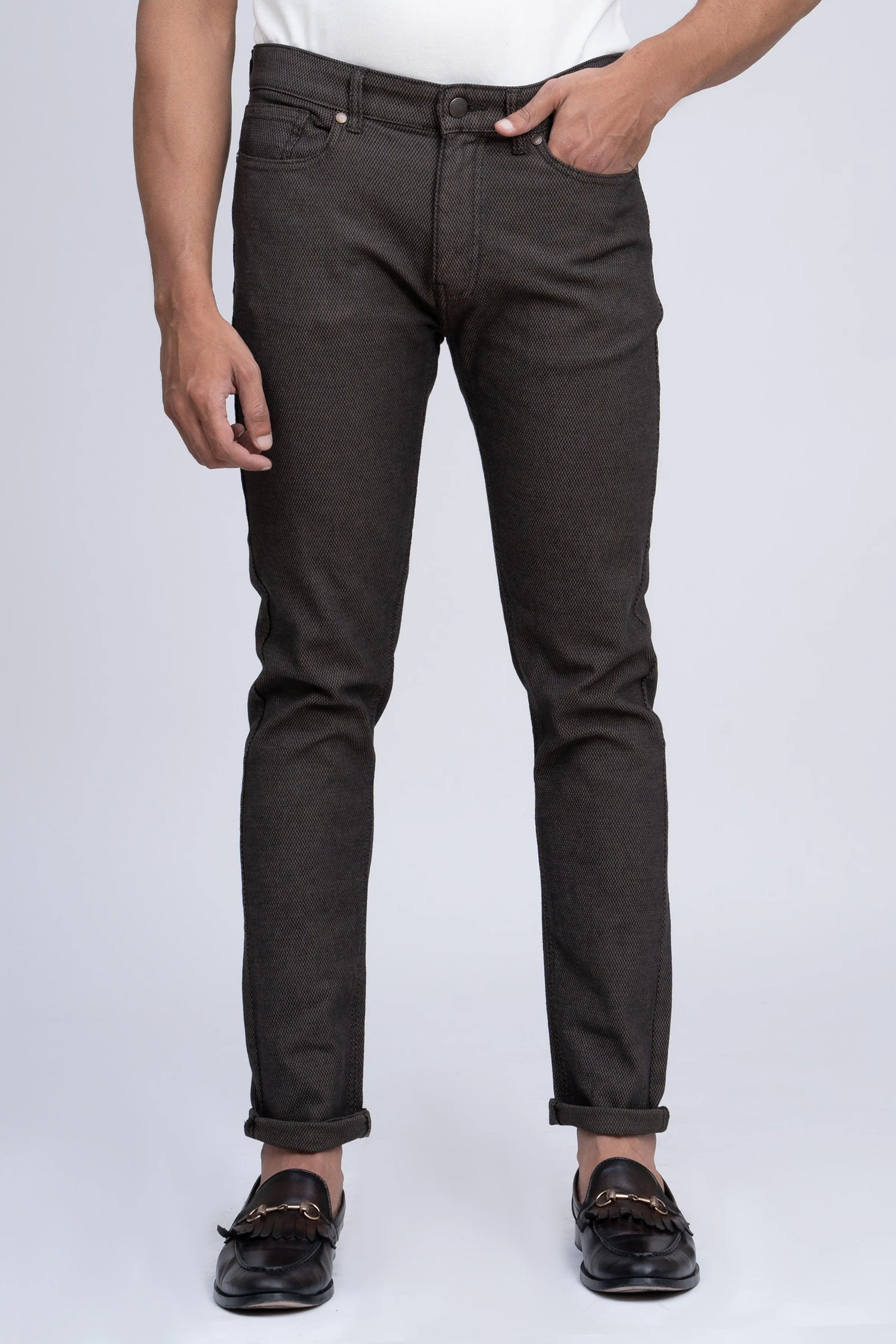 CASUAL PANT 5 POCKET BROWN