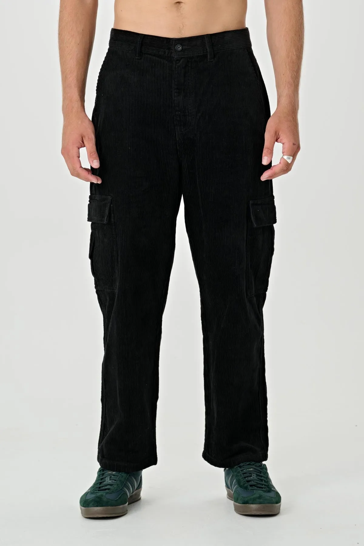 CORD 91 CARGO PANT - BLACK