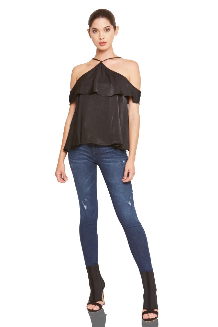 HALTER OFF SHOULDER TOP