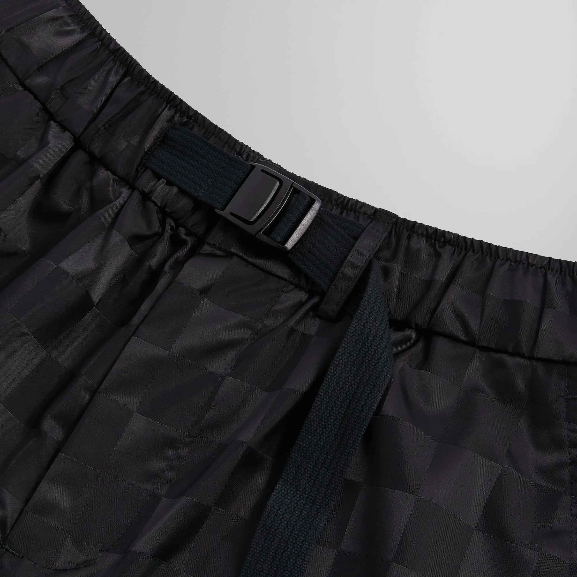 Kith Checkered Satin Davon Pant - Black