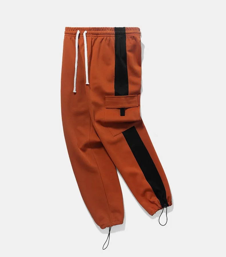 Men's Spring/Autumn Patchwork Loose Joggers