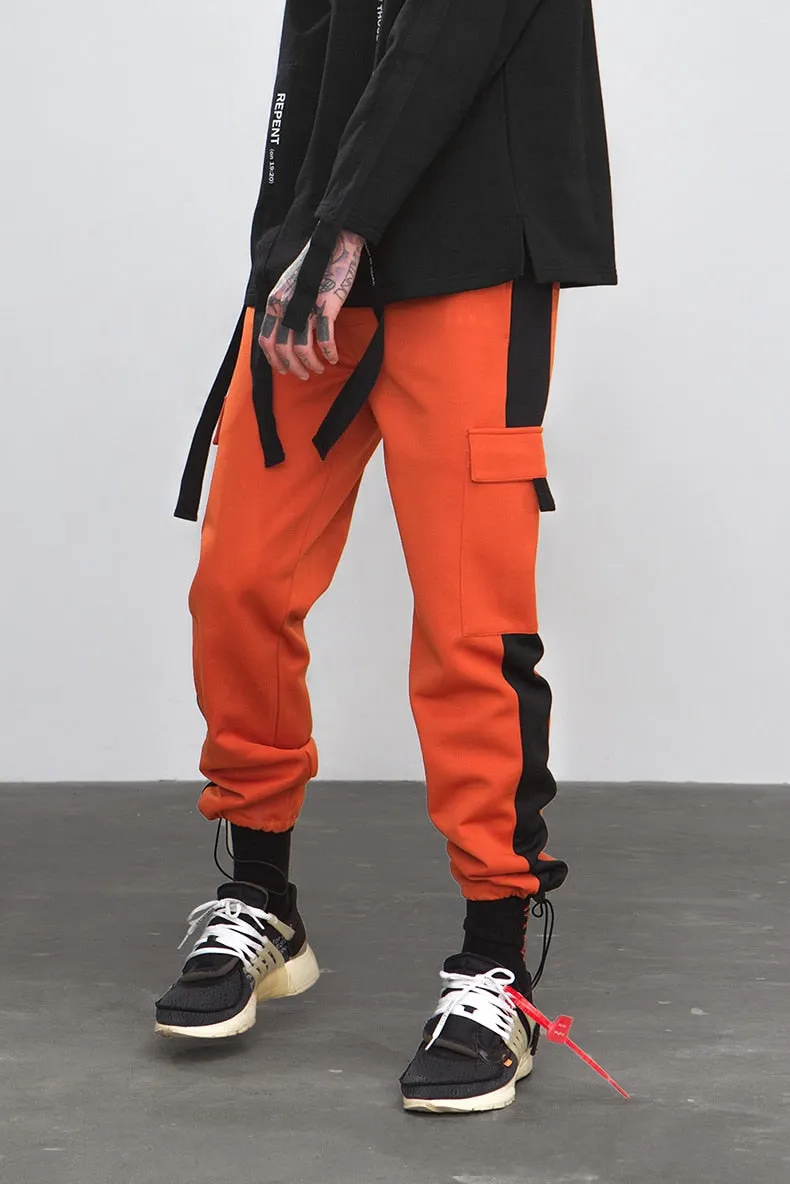 Men's Spring/Autumn Patchwork Loose Joggers