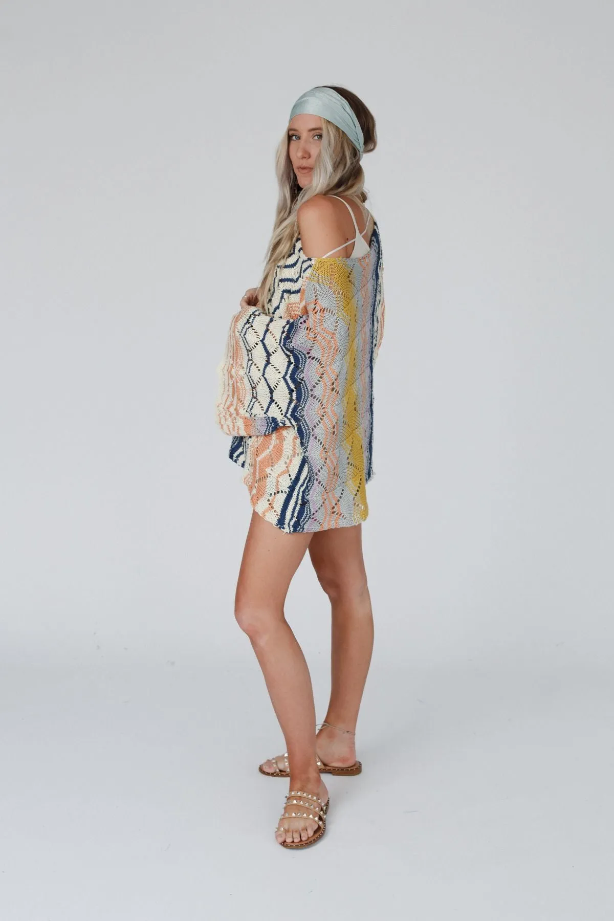 Rainbow Shores Knit Sweater - Multi