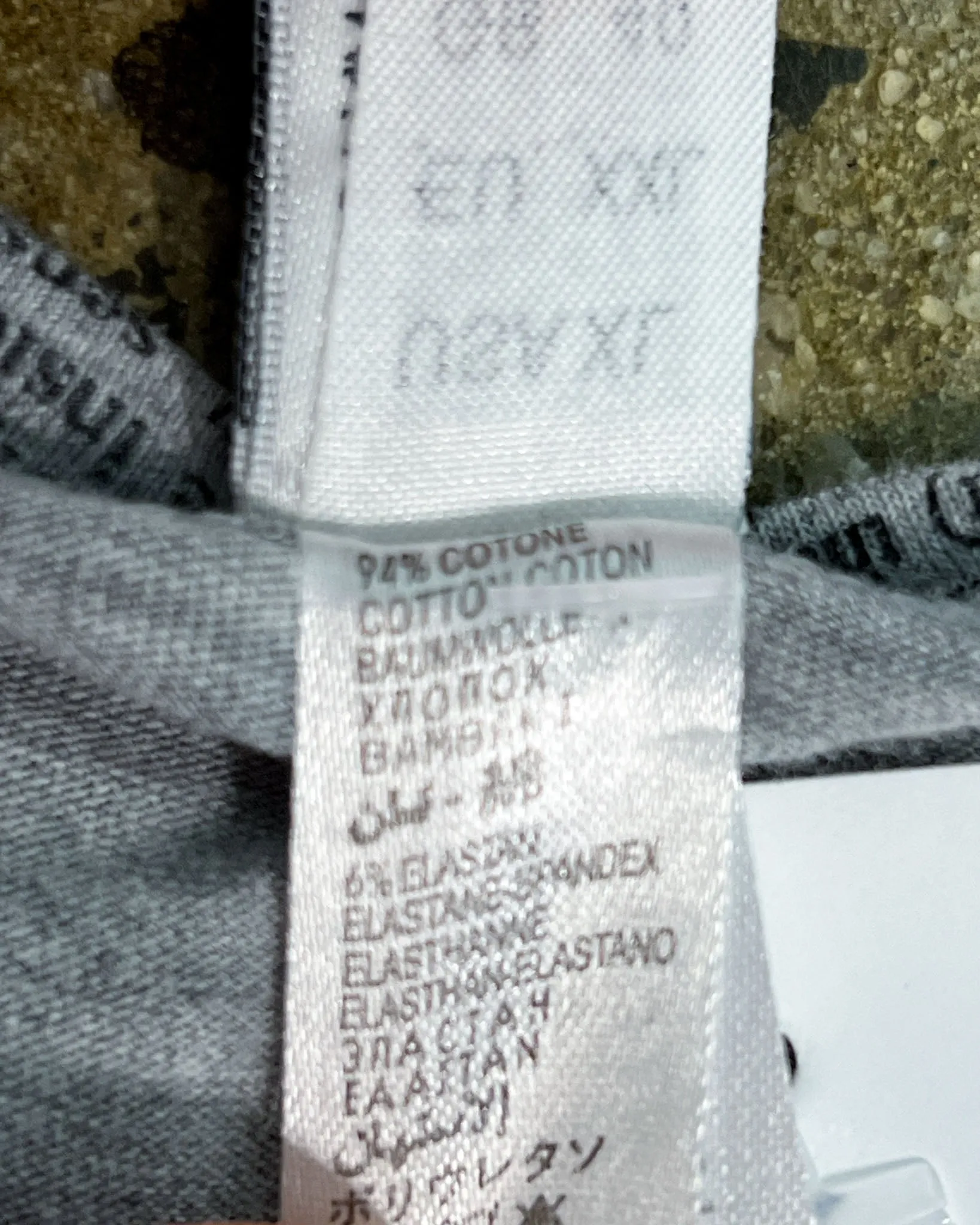 Size XXL - John Galliano Grey Newspaper Singlet Top