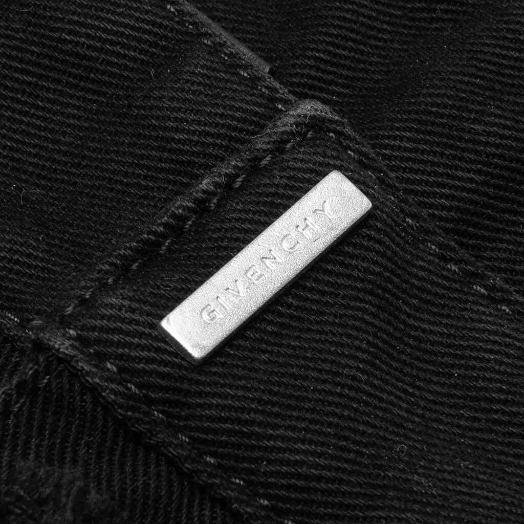 Slim Fit 5 Pocket Trousers - Black