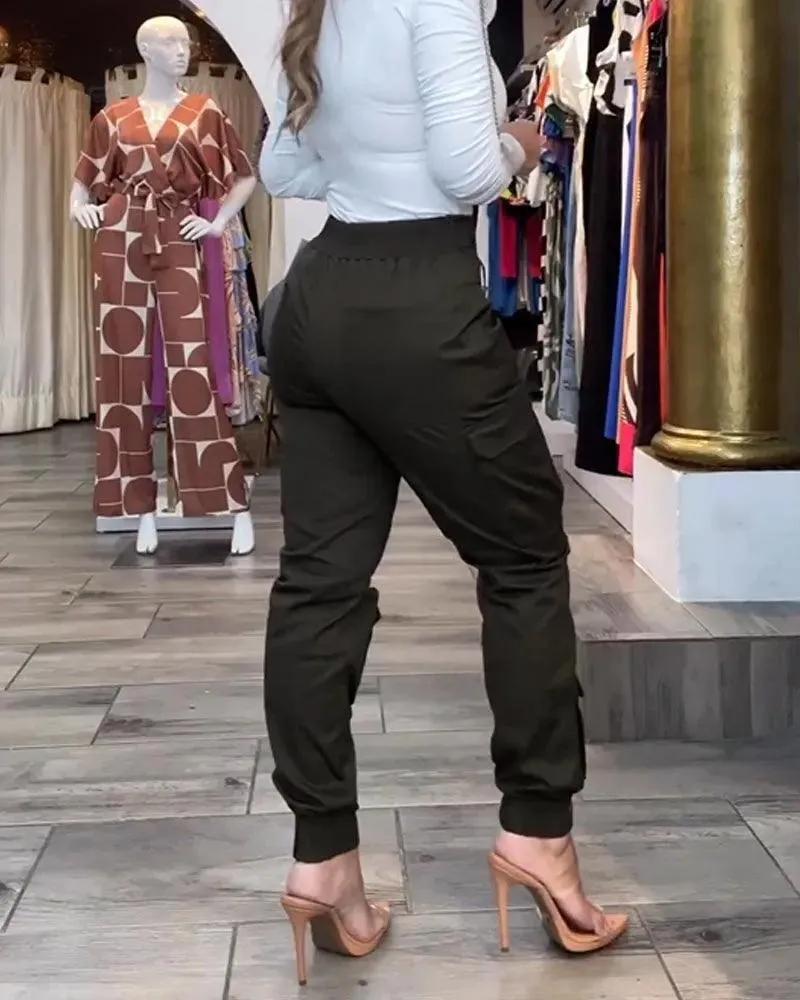 Stretched-Foot Cargo Pants (Pre-Sale)