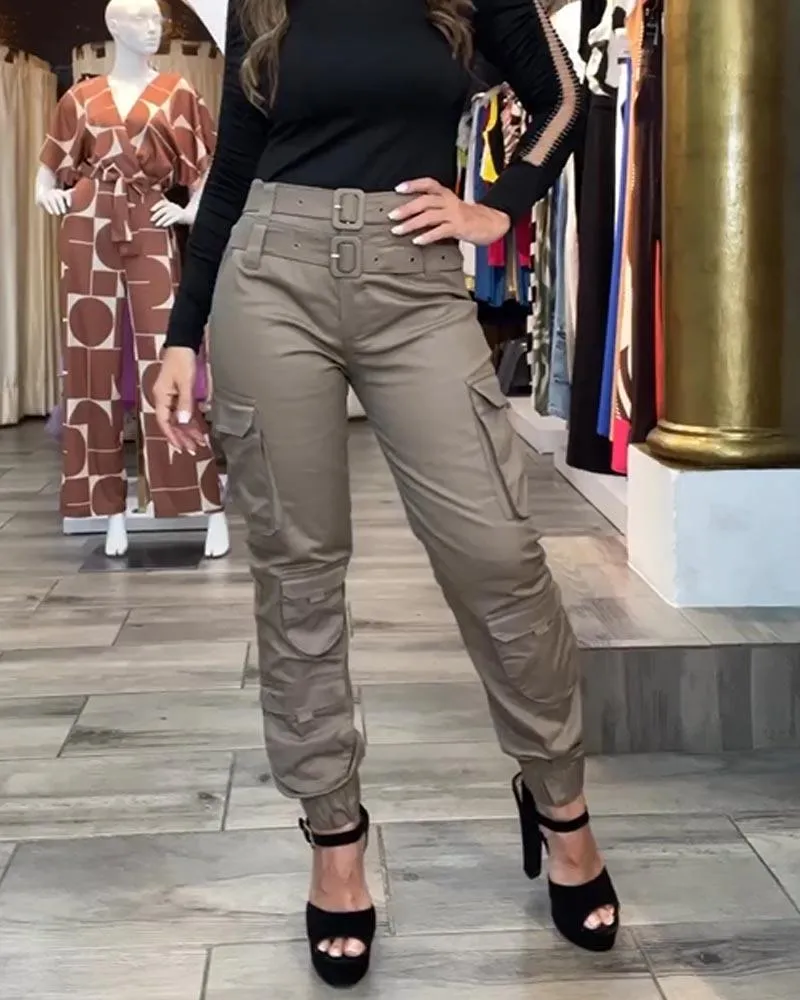 Stretched-Foot Cargo Pants (Pre-Sale)