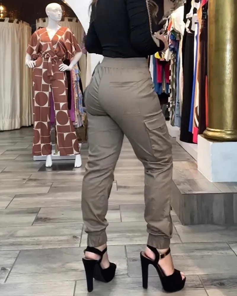 Stretched-Foot Cargo Pants (Pre-Sale)