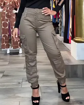 Stretched-Foot Cargo Pants (Pre-Sale)