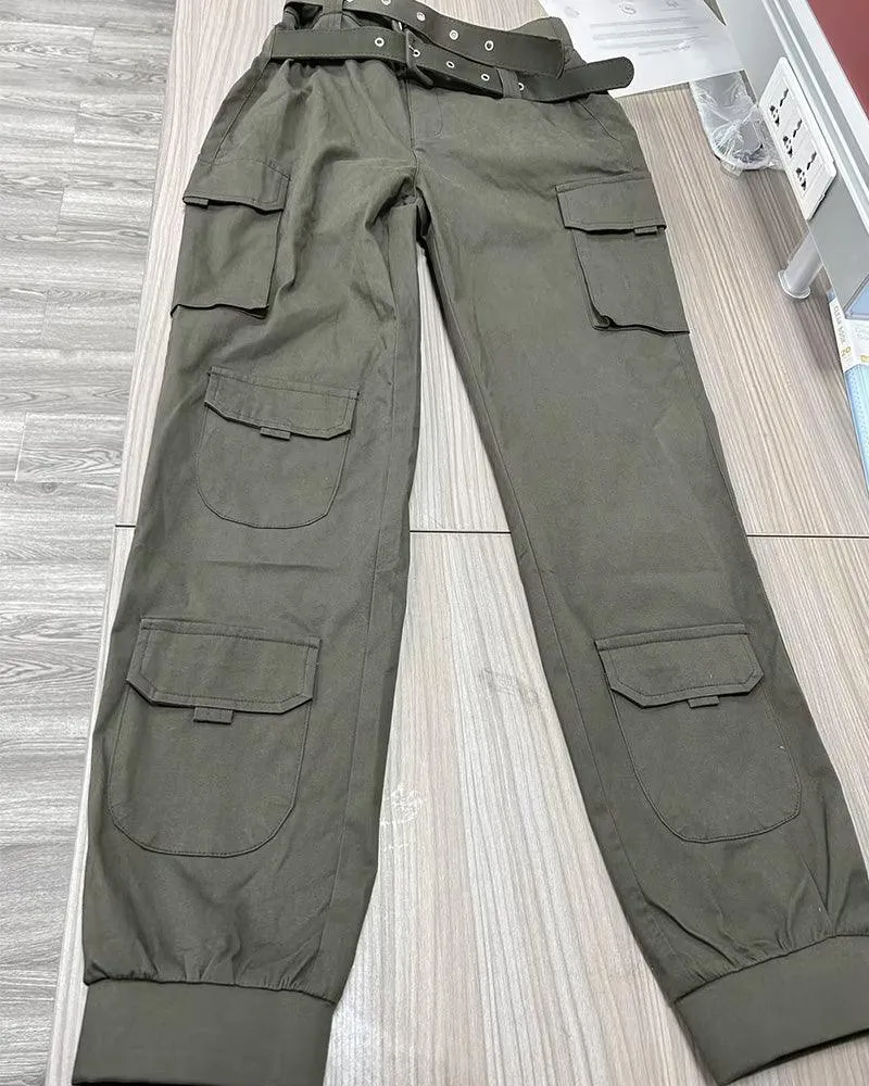 Stretched-Foot Cargo Pants (Pre-Sale)