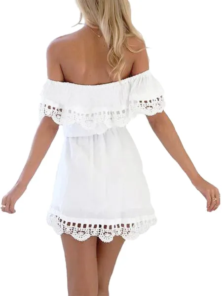 Summer Off Shoulder Lace Dress