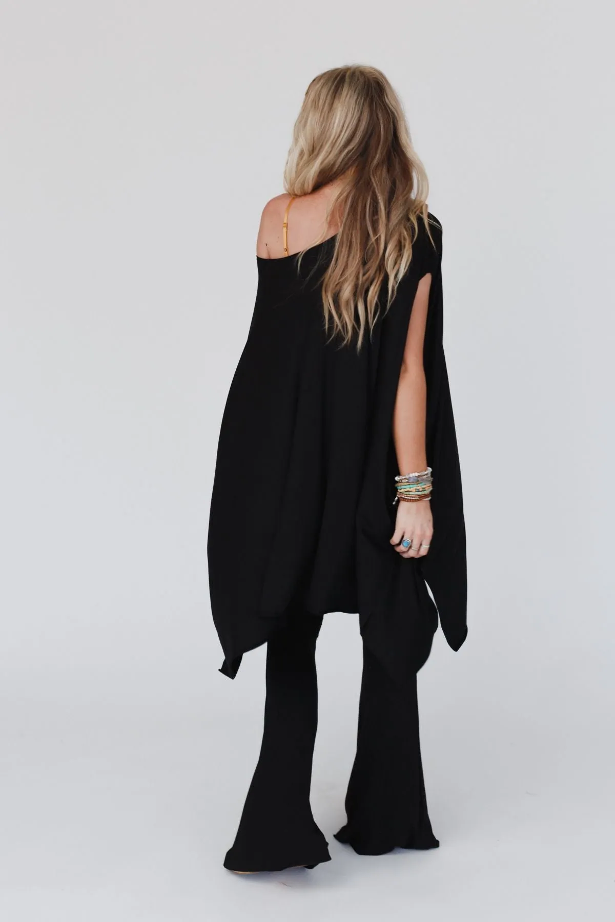 Wren Tunic and Cher Flare Set - Black
